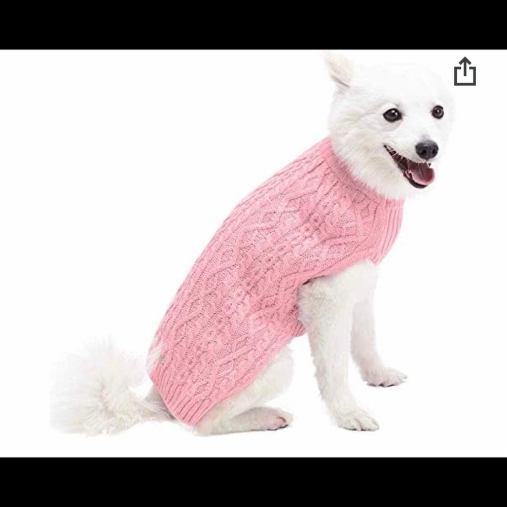 Blueberry Pet 14” Muted Pink Pullover Dog Swaeter